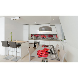 Наклейка вінілова на стіл Zatarga «Червоні Півоні» 650х1200 мм Z180785/1st