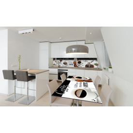 Наклейка вінілова на стіл Zatarga "City Coffee" 650х1200 мм Z180814/1st