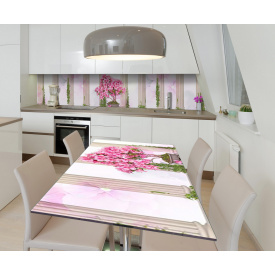 Наклейка виниловая на стол Zatarga "Цветущий Бонсай" 600х1200 мм