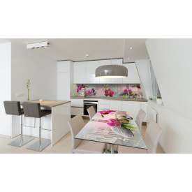 Наклейка вінілова на стіл Zatarga «Венеція Орхідеї» 600х1200 мм Z180772st