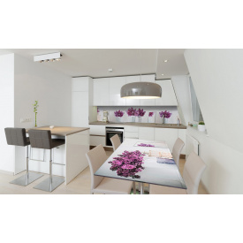 Наклейка вінілова на стіл Zatarga «Бузок у відрі» 650х1200 мм Z180830/1st