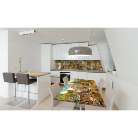 Наклейка вінілова на стіл Zatarga «Старовинний Амстердам» 650х1200 мм Z180853/1st