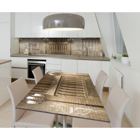 Наклейка виниловая на стол Zatarga "3Д Античность" 600х1200 мм