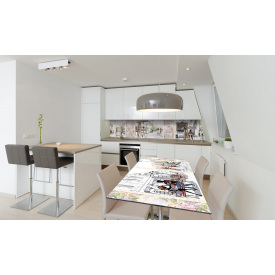 Наклейка вінілова на стіл Zatarga "Кафе в Парижі" 650х1200 мм Z180657/1st