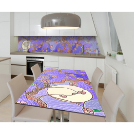 Наклейка вінілова на стіл Zatarga  "Гранене скло" 600х1200 мм