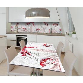 Наклейка вінілова на стіл Zatarga  "Калина Лондон" 650х1200 мм Z181703/1st