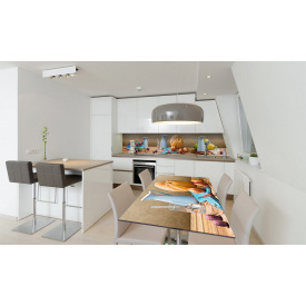 Наклейка вінілова на стіл Zatarga «Блакитний Глечик» 600х1200 мм Z180465st