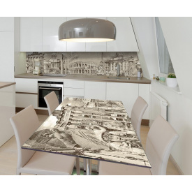 Наклейка вінілова на стіл Zatarga  "Стародавній Рим Колізей" 650х1200 мм Z181720/1st
