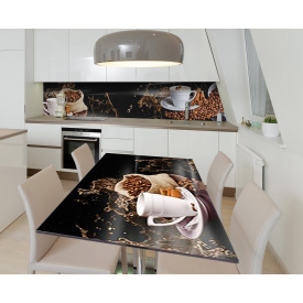 Наклейка 3Д виниловая на стол Zatarga «Брызги Эфиопии» 600х1200 мм (Z184204st)