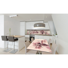 Наклейка вінілова на стіл Zatarga «Пастельні Троянди» 650х1200 мм Z180754/1st