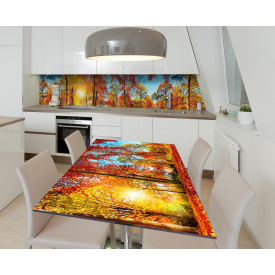 Наклейка 3Д виниловая на стол Zatarga «Лесное золото» 650х1200 мм (Z183457/1st)