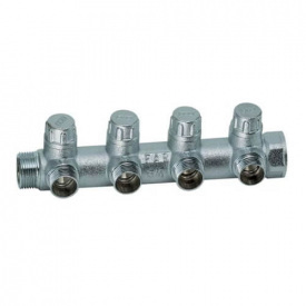 Запорный коллектор FAR 1x3/4 4 отв. (FK 3873 134)