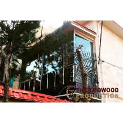 Безрамное подвижное поворотно-складное остекление Tiara Max Шостка