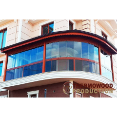 Безрамное подвижное поворотно-складное остекление Tiara Max Шостка