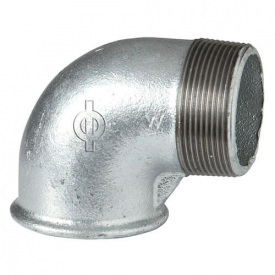 Коліно чавунне оцинковане Ø1 1/4" ВН 90° Berg Montana 09225006