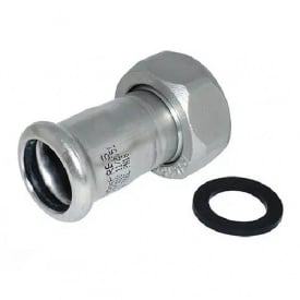 З'єднання з накидною гайкою з нержавіючої сталі під прес InoxPres RM 28х1 ВЗ