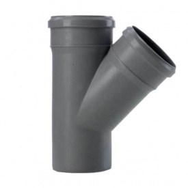 Трійник каналізаційний Valsir 90/90 HTEA 45°