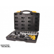 Набор насадок торцевых MASTERTOOL PROFI CrV 1/4"-1/2" трещотка 72Т 72 шт кейс 78-5072-PF