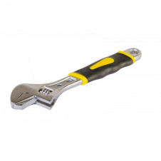 Ключ разводной MASTERTOOL 250 мм 0-38 мм с двухкомпонентной ручкой переставная губка 76-0423