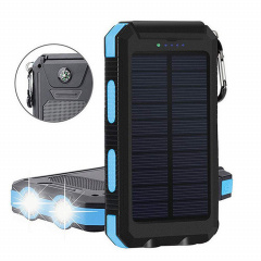 УМБ Power Bank Solar ES1600 фонарик + компас с солнечной панелью 16000 mAh Влагозащищен (ES16000) Виноградов