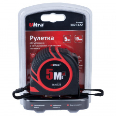 Рулетка гумова з нейлоновим покриттям полотна 5м×19мм ULTRA (3825122) Кропивницький