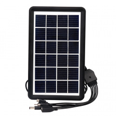 Сонячний зарядний пристрій Easy Power EP-0902 5в1 6V 3W Black (3_02832) Гуляйполе