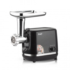 Электрическая мясорубка RAF R.3395 с функцией реверс 1200W Black (3_03760) Киев
