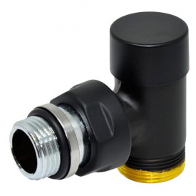 Кран відсічний прямий Carlo Poletti COMPACT чорний 1/2x24-19 (V150211EE9005O/EFS)