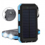 УМБ Power Bank Solar ES1600 фонарик + компас с солнечной панелью 16000 mAh Влагозащищен (ES16000) Виноградов