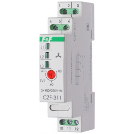 Датчик потери фазы F&F CZF-311 3х400В+N 10А