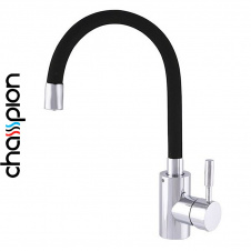 Фото - Смеситель для кухни рефлекторный черный гусак Champion Sus-011 REFLECTOR BLACK Chrome, (хромированная нержавеющая сталь) Смеситель для кухни рефлекторный черный гусак Champion Sus-011 REFLECTOR BLACK Chrome, (хромированная нержавеющая сталь)