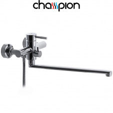 Смеситель для ванны длинный нос Champion Sus-006 EURO Chrome, (хромированная нержавеющая сталь)