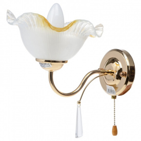 Бра с выключателем Классическое Brille 60W LK-126 Золотистый