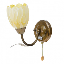 Бра с выключателем Флористика Brille 60W LK-201 Коричневый