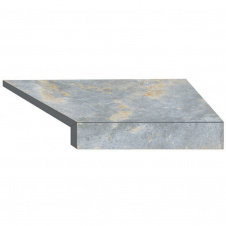 Фото - Aquaviva Угловой Г-образный элемент бортовой плитки Aquaviva Loft Blue, 600x345x50(20) мм (правый/45°) Aquaviva Угловой Г-образный элемент бортовой плитки Aquaviva Loft Blue, 600x345x50(20) мм (правый/45°)