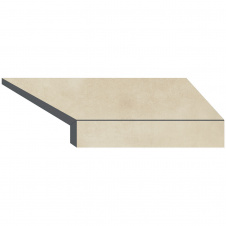 Фото - Aquaviva Угловой Г-образный элемент бортовой плитки Aquaviva Patio Beige, 600x345x50(20) мм (правый/45°) Aquaviva Угловой Г-образный элемент бортовой плитки Aquaviva Patio Beige, 600x345x50(20) мм (правый/45°)