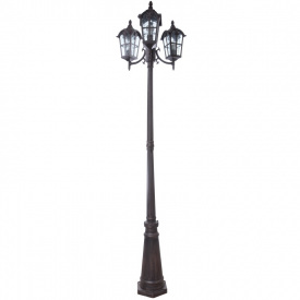 Вуличний ліхтар у класичному стилі Brille 60W GL-76 Коричневий