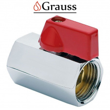 Grauss Кран Мини хромированный 1/2 ГГБ (гайка-гайка бабочка) вода