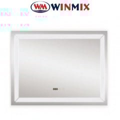 Дзеркало для ванної кімнати Winmix LIGHT MR01-90x70 (з LED-підсвічуванням, годинник, антизапотівання) Каменец-Подольский