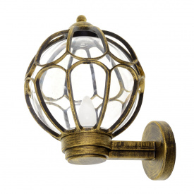 Светильник уличный настенный IP23 Brille 60W GL-94 Латунь