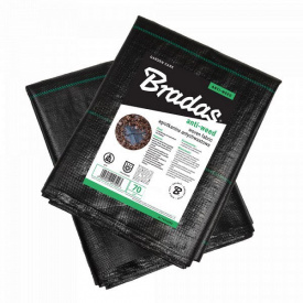 Агротканина проти бур'янів Bradas РР УФ 70г 0,8 х 10 м Чорний