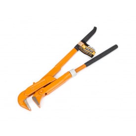 Ключ трубний Polax 90 градусів 1" гумова рукоятка (44-007)