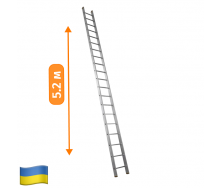 Алюминиевая лестница приставная на 18 ступеней (профессиональная) Экострой