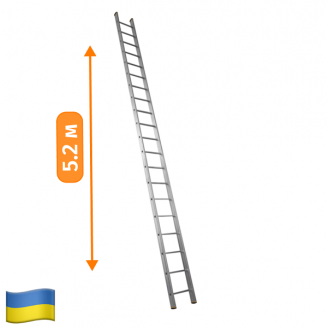 Алюминиевая лестница приставная на 18 ступеней (профессиональная) Экострой
