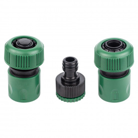 Набір конекторів 1/2" + адаптер в/р 1/2"×3/4" для шланга 3/4" GRAD (5016165)