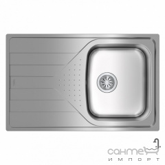 Прямоугольная кухонная мойка с сушкой Teka Universe 45 1B 1D 115110029 нержавеющая сталь микродекор Одеса