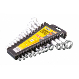 Ключі ріжково-накідні MASTERTOOL набір 12 шт (6-14/17/19/22 мм) 71-2112