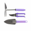 Набор садового инструмента с секатором пластиковые рукоятки Palisad STANDARD 3 предмета Фиолетовый Хмельницький