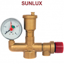 Фото - Группа безопасности Стандарт SunLux для котла 1", Польша Группа безопасности Стандарт SunLux для котла 1", Польша