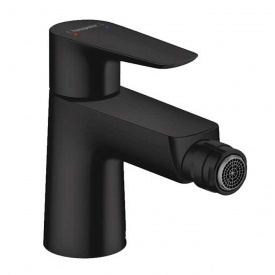 Смеситель для биде Hansgrohe Talis E с донным клапаном, черный матовый (71720670)